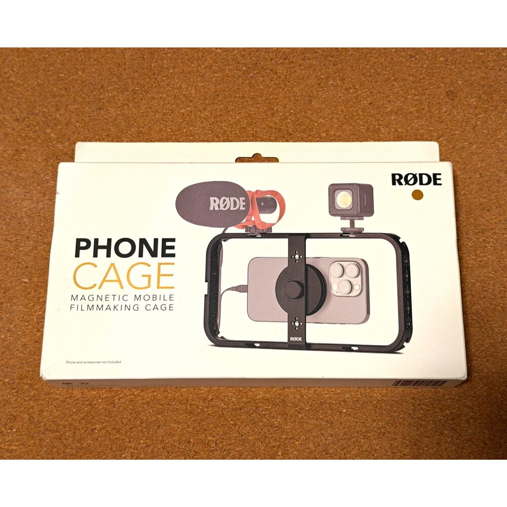 RØDE Phone Cage Black MagSafe Compatible w/ Cable Management, Mount & Screw